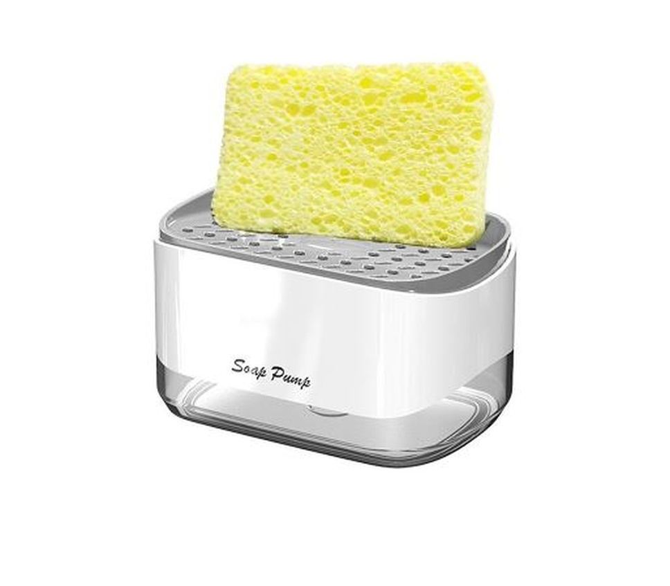 Кухонный дозатор для моющих жидкостей SOAP PUMP and SPONGE CADDY купить ...