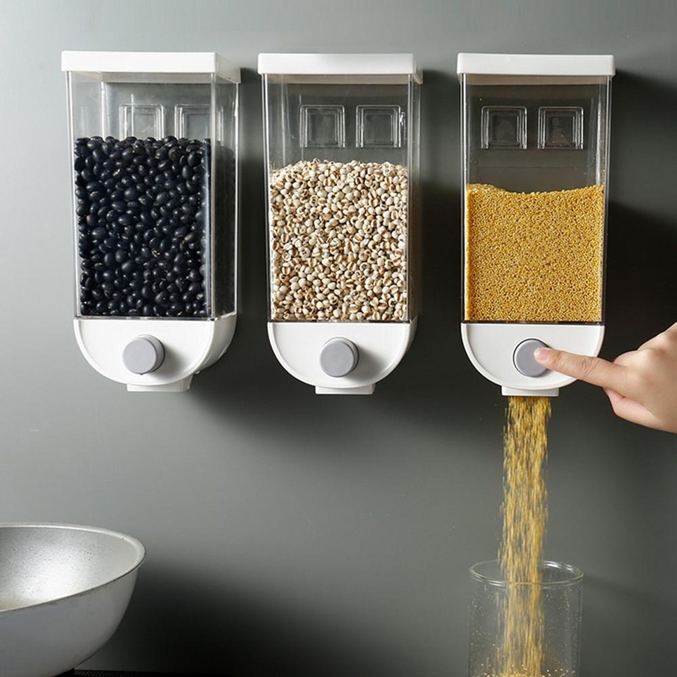 Емкость с дозатором настенная для сыпучих продуктов Cereal Dispenser 1 ...
